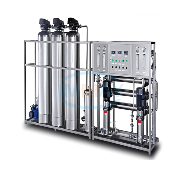 Máquina de tratamiento de aguas RO de acero inoxidable de 500L 2 etapas