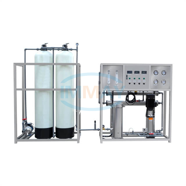 Planta de tratamiento de agua industrial 1000L 1 etapa FRP RO