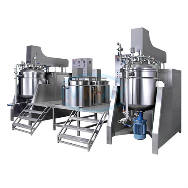 Máquina mezcladora emulsionante homogeneizadora de vacío de elevación hidráulica 500L 