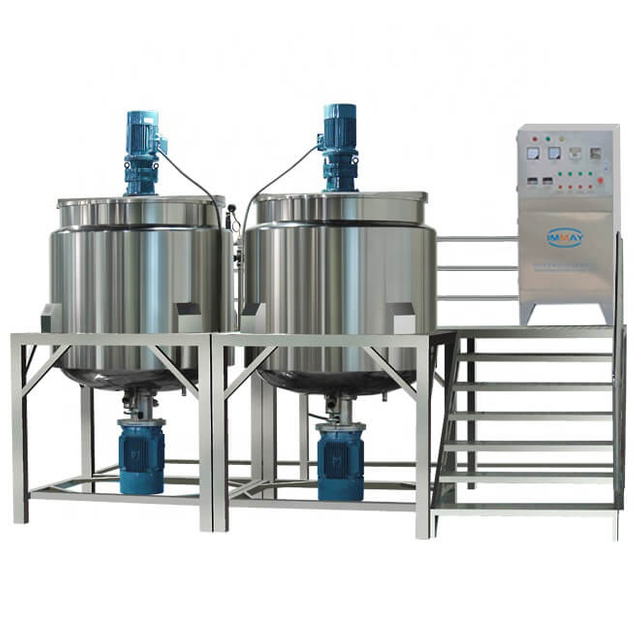 Fabricante industrial de mezcladores emulsionantes de alto cizallamiento Equipo de procesamiento de pasta de tomate 500L